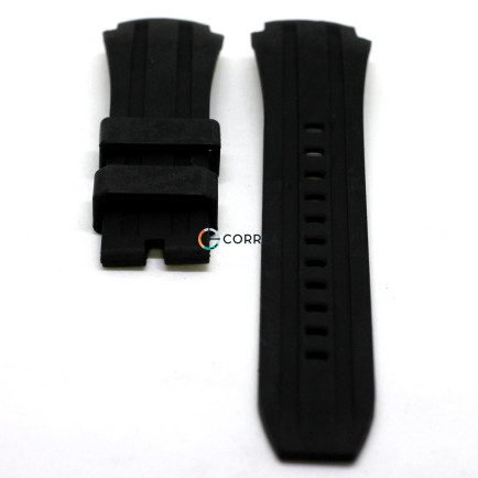 Каучуковый ремешок для часов Casio MTP-1326 черный RKCA-008 - 7